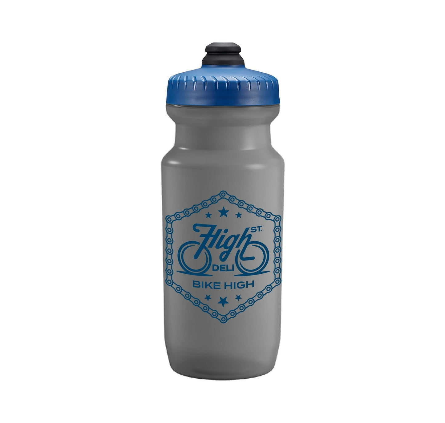 Bike Bottle 22oz. Blue and Grey