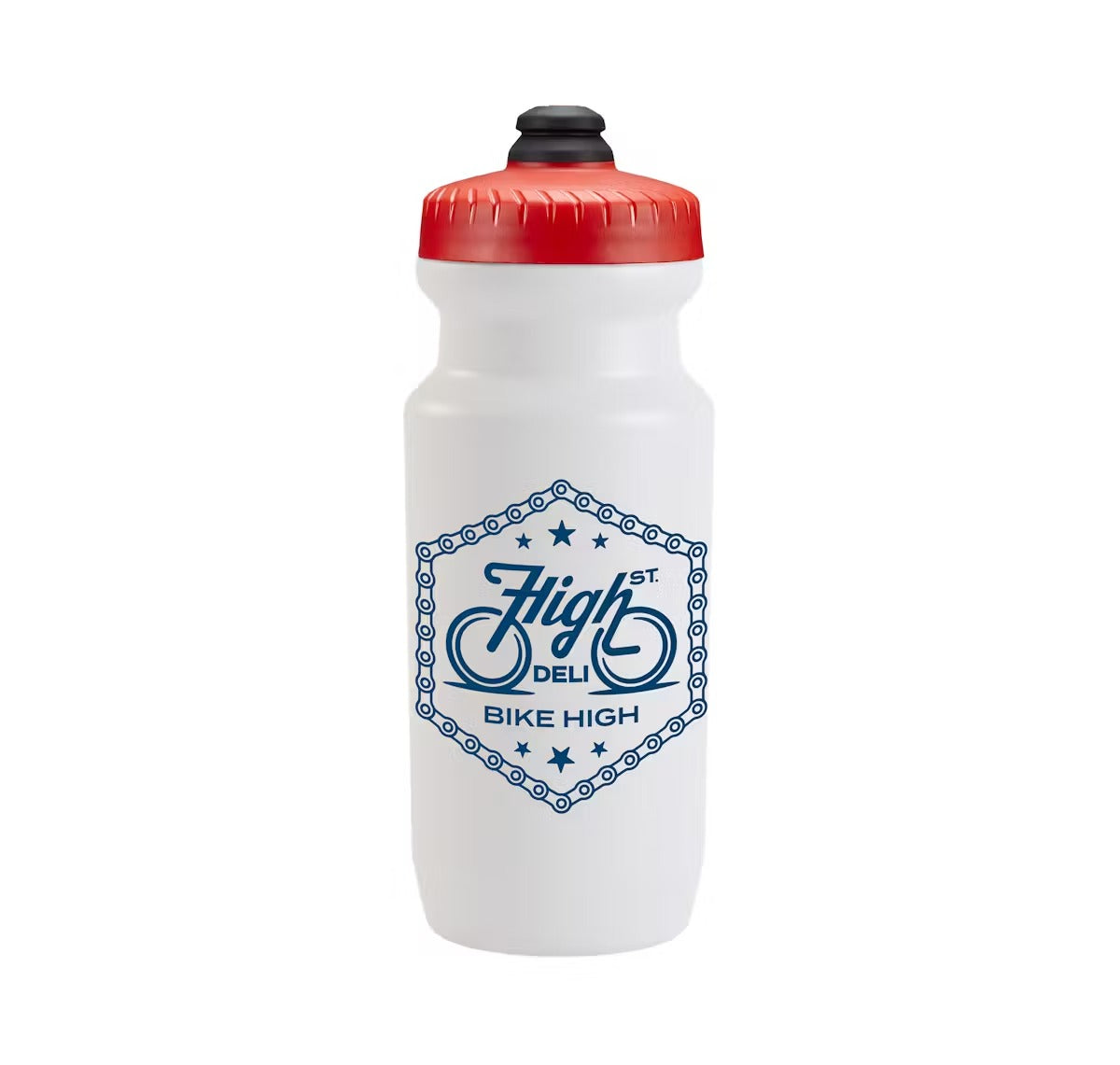 Bike Bottle 22oz Red and White