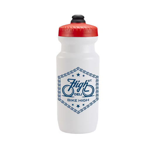 Bike Bottle 22oz Red and White